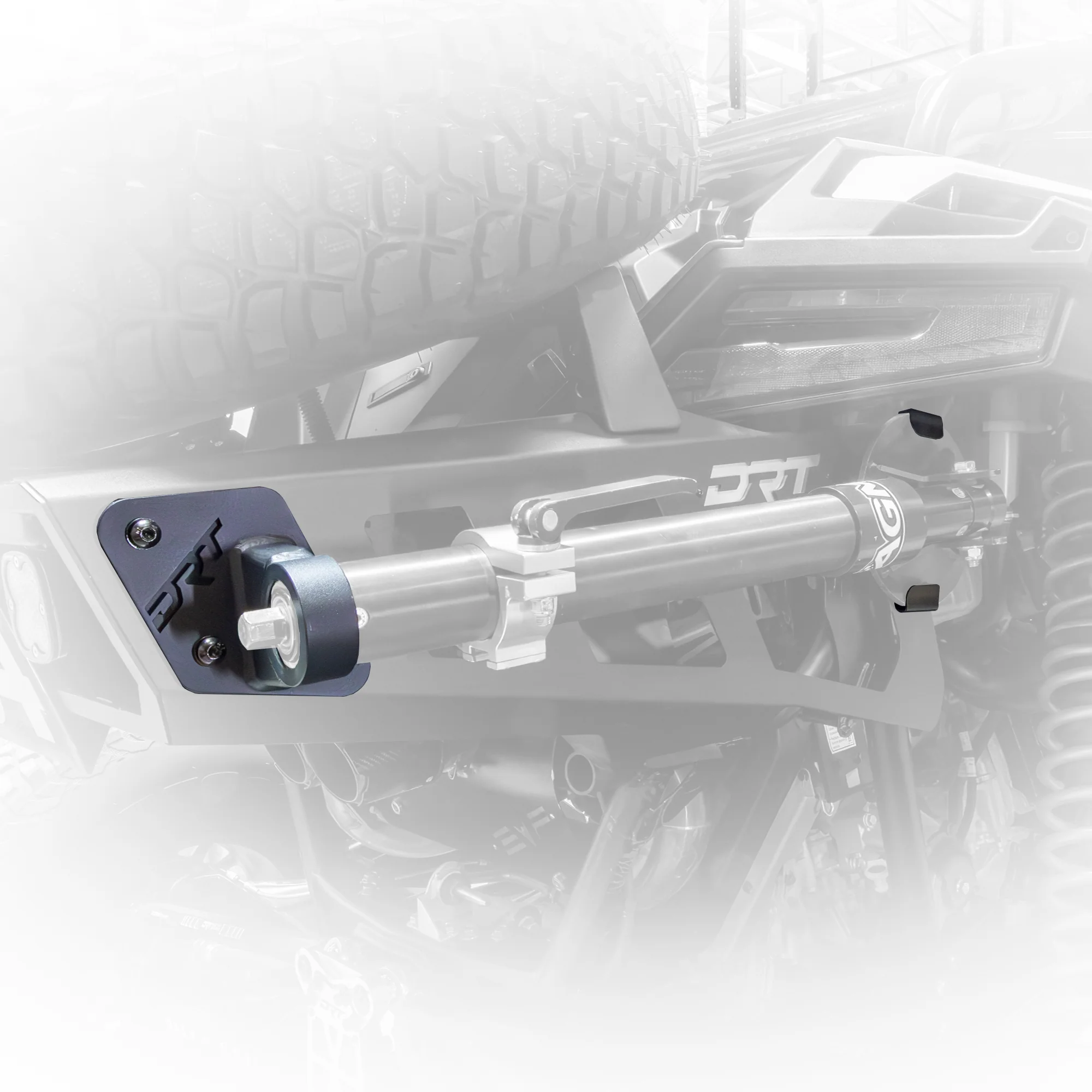 DRT Motorsports AGM Manual Jack Holder Kit for Polaris RZR Pro R Desert Runner Fixed Tire Carrier